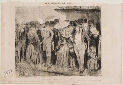 An Endless Waiting Time at the Station by Honoré Daumier