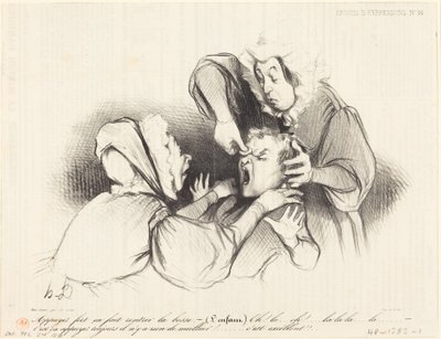 Press Hard, It Makes the Bump Go In... by Honoré Daumier
