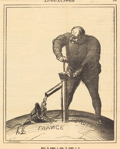 After the Blood Pump, the Gold Pump by Honoré Daumier