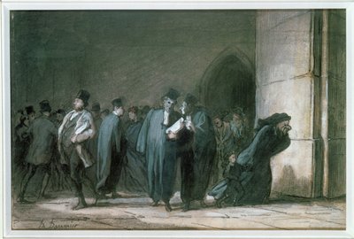 At the Palace by Honore Daumier