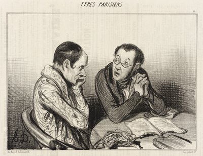 Dramatic Authors... by Honoré Daumier