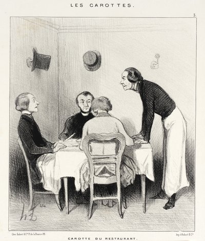 Carrot from the Restaurant by Honoré Daumier