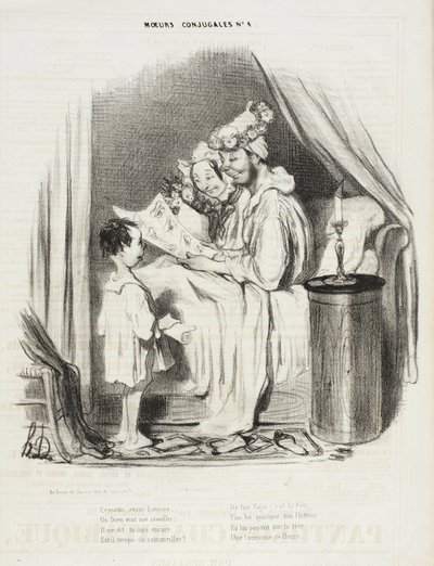 This Morning, Before Dawn, a God Came to Wake Me... by Honoré Daumier