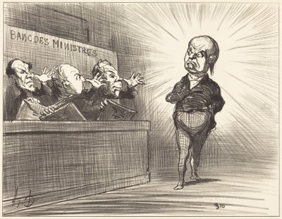 Not This Time... by Honoré Daumier