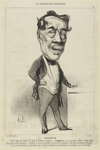 Changarnier by Honoré Daumier