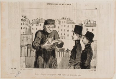 Clean, Young High School Students by Honoré Daumier