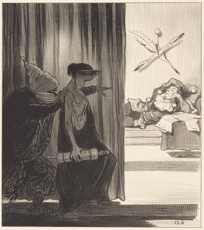 Clytemnestra Pushed by Mimi Veron... by Honoré Daumier