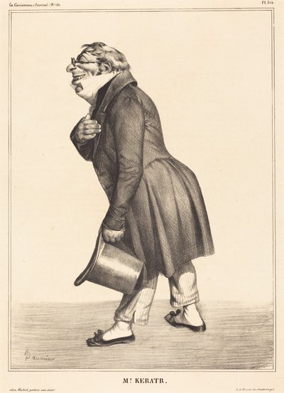 Count de Kératry by Honoré Daumier
