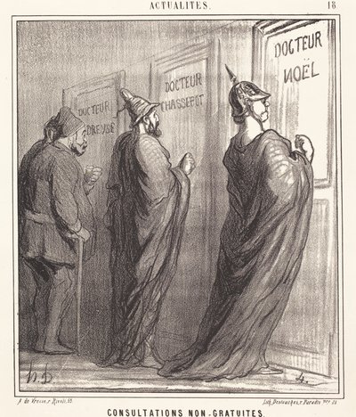 Non-Free Consultations by Honoré Daumier
