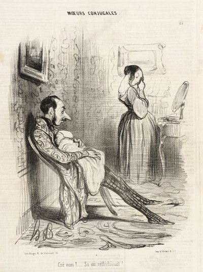 Damn!...If We Thought About It!... by Honoré Daumier