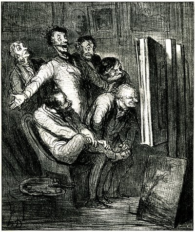 Critics in Front of a Painting by Honore Daumier
