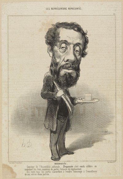 "Degousé" by Honoré Daumier