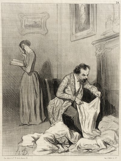 Since Virginie Obtained the Seventh Accessit... by Honoré Daumier