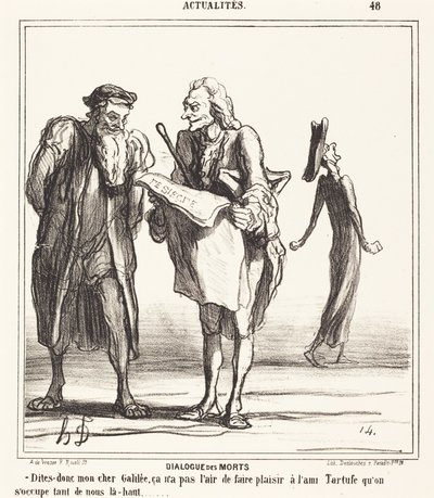 Dialogue of the Dead by Honoré Daumier
