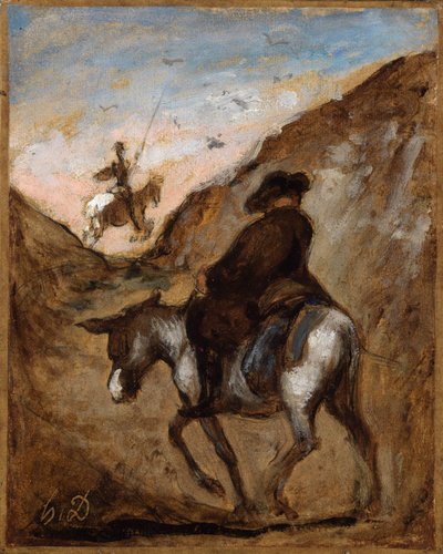 Don Quixote and Sancho Panza by Honoré Daumier