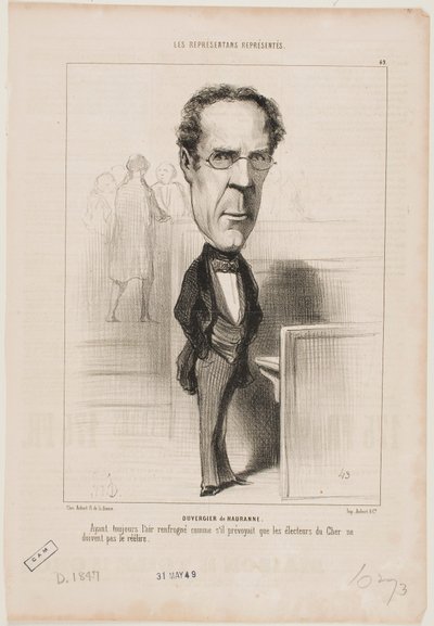 Duvergier de Hauranne by Honoré Daumier