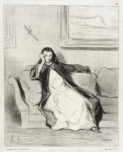 Hell and Damnation!... Booed... Booed!!... Booed! by Honoré Daumier