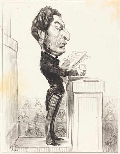 Eugène Rouher by Honoré Daumier