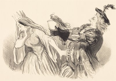 Hamlet by Honoré Daumier