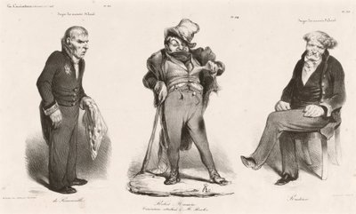 Huguet de Sémonville - Robert Macaire (Thiers) - Comte Roederer by Honoré Daumier