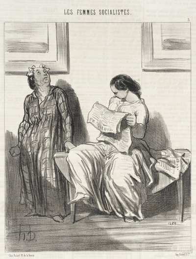 It Seems That the Clubs Are Going to Be...Closed... by Honoré Daumier