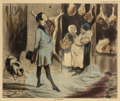 Travel Impressions of a Great Poet by Honoré Daumier