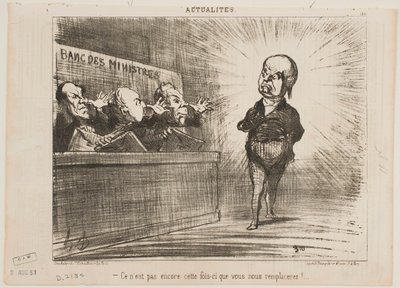 It’s not your turn yet to replace us. by Honoré Daumier