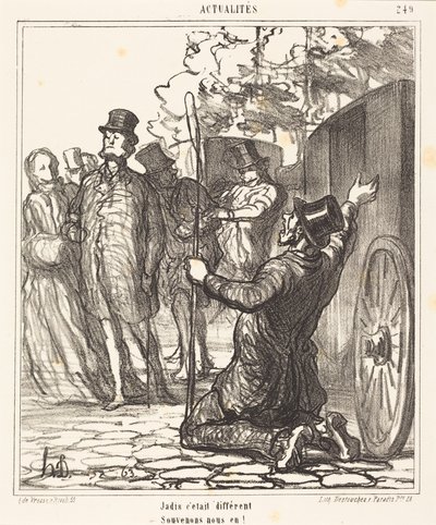 In the Past, It Was Different by Honoré Daumier