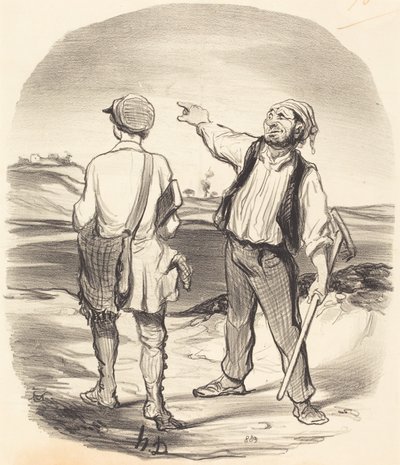 I saw a hare... eight days ago! by Honoré Daumier