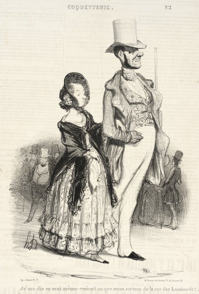 I Say to Myself: Would One Believe... by Honoré Daumier