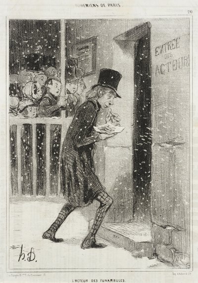 The Actor of the Funambules by Honoré Daumier