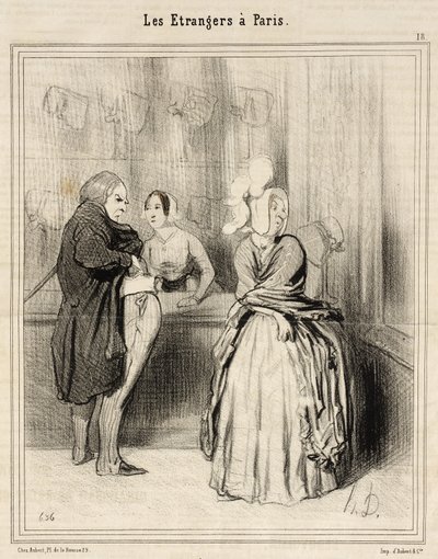 The Hat Brought Back from Paris by Honoré Daumier