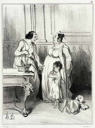 The Mother of the Gracchi by Honoré Daumier