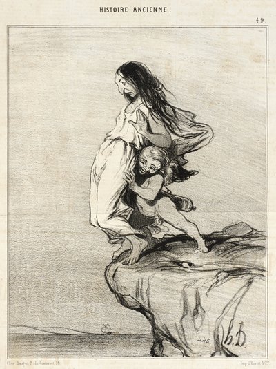 The Death of Sappho by Honoré Daumier