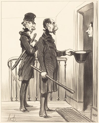 The Napoleonic Subscription by Honoré Daumier