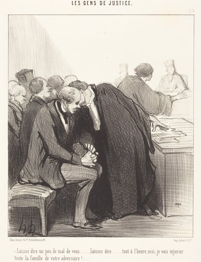 Let Them Speak a Little Ill of You... by Honoré Daumier