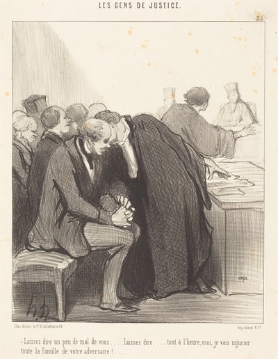 Let them speak a little ill of you... by Honoré Daumier