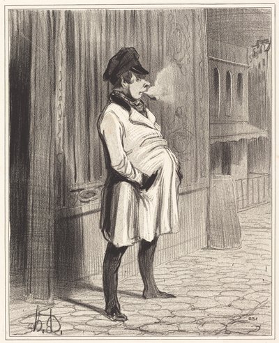 The Clapper by Honoré Daumier