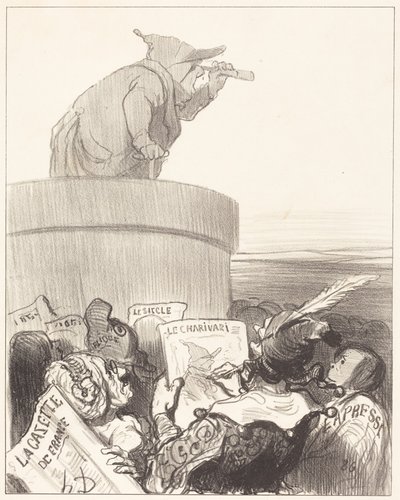 The Constitutionalist Contemplating the Political Horizon by Honoré Daumier