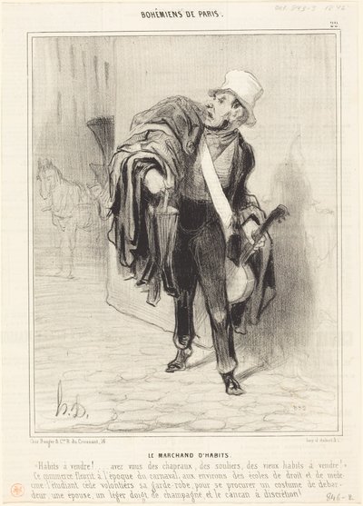 The Clothes Merchant by Honoré Daumier