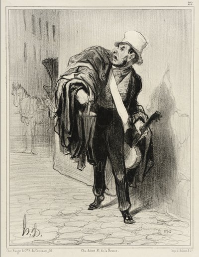 The Clothes Merchant by Honoré Daumier