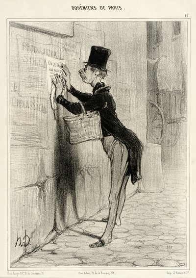The Setter by Honoré Daumier