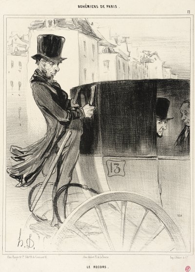 The Bailiff by Honoré Daumier