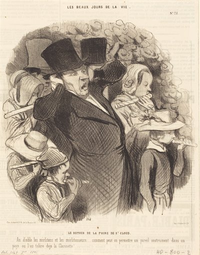 The Return from the Saint-Cloud Fair by Honoré Daumier