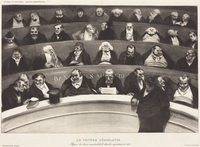 The Legislative Belly by Honoré Daumier