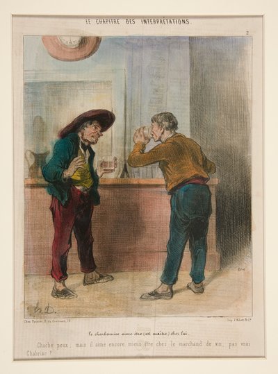 The Charcoal Burner Likes to Be Master at Home, from The Chapter of Interpretations by Honoré Daumier