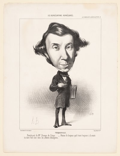 Legislative Assembly: Tocqueville by Honoré Daumier