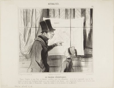 The Geographic Scarves by Honoré Daumier
