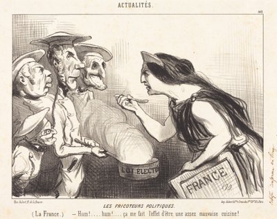 The Political Fricoteurs by Honoré Daumier