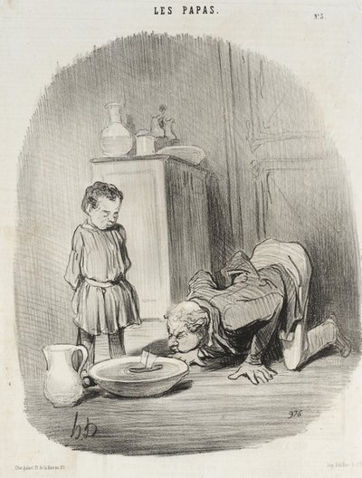 Les Papas (series of prints) by Honoré Daumier